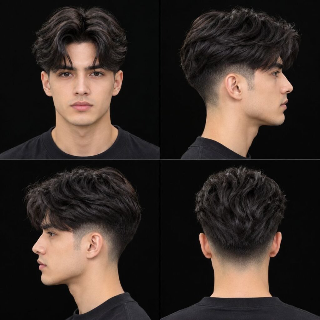 Two-Block Fade (Korean-Inspired Long Top)