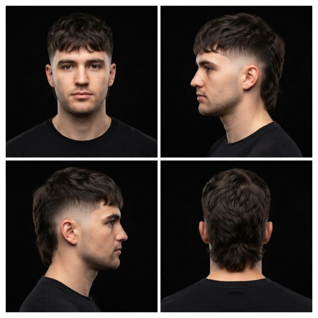 Two Block Mullet Fade