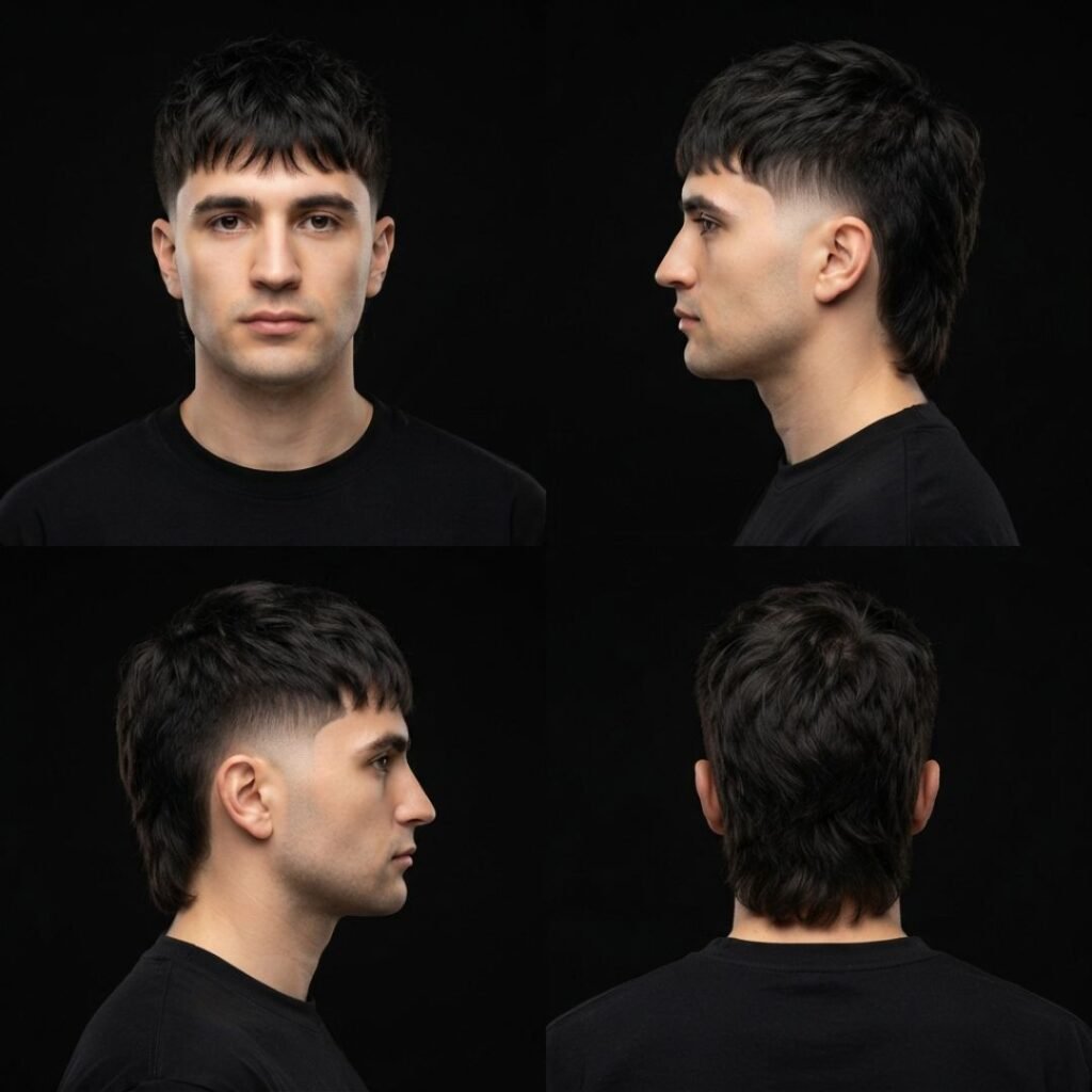 Two Block Mullet Haircut