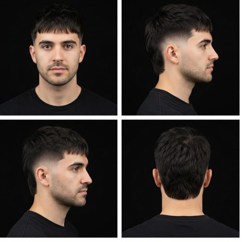 Two block mullet short