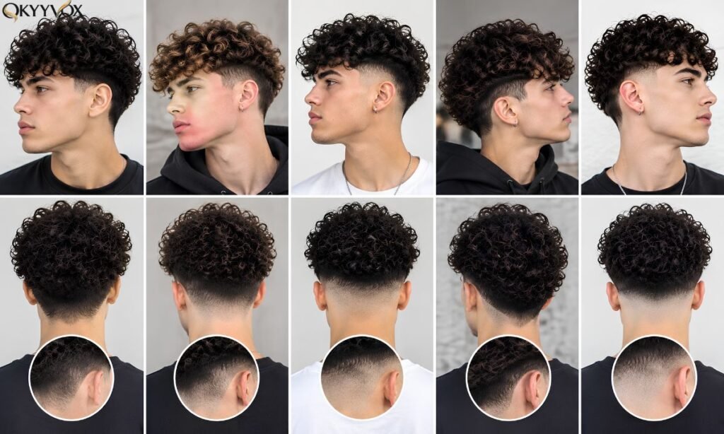 Perm with Fade: Trendy Curly Hairstyles for Men