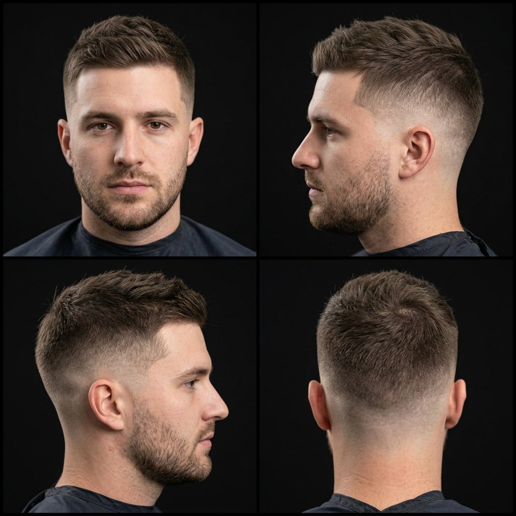 Mid Fade Crew Cut
