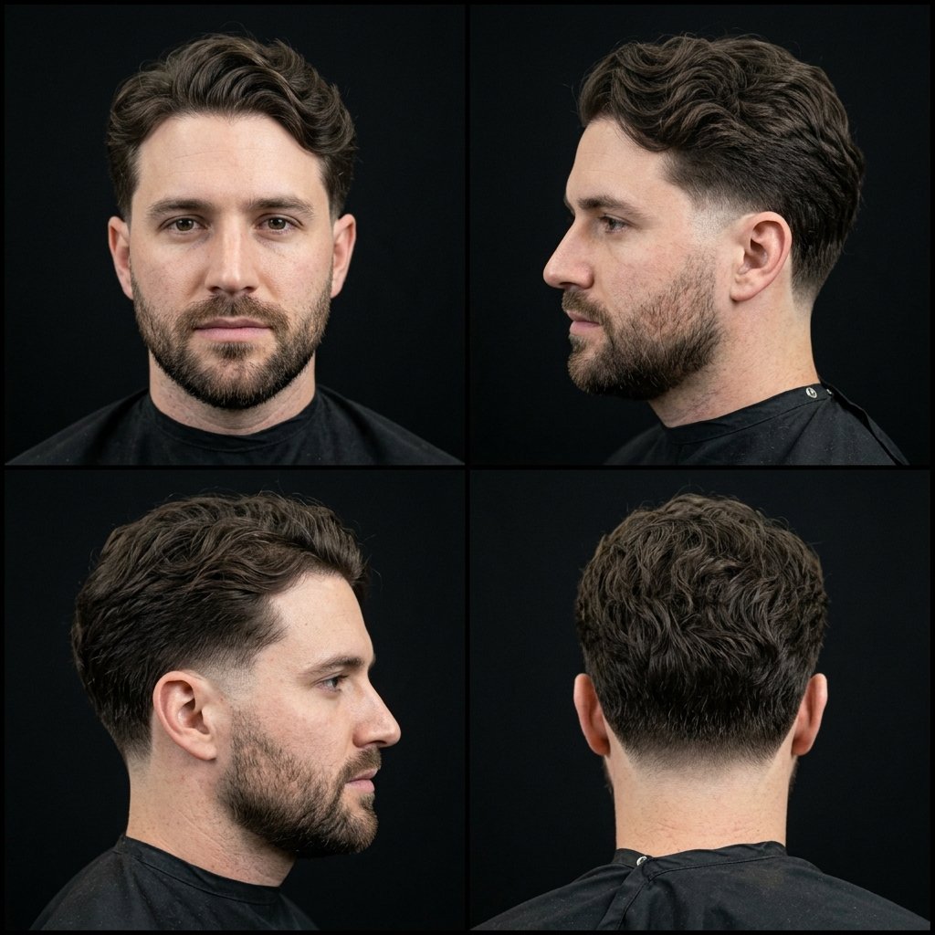 Classic Wavy Low Taper Fade