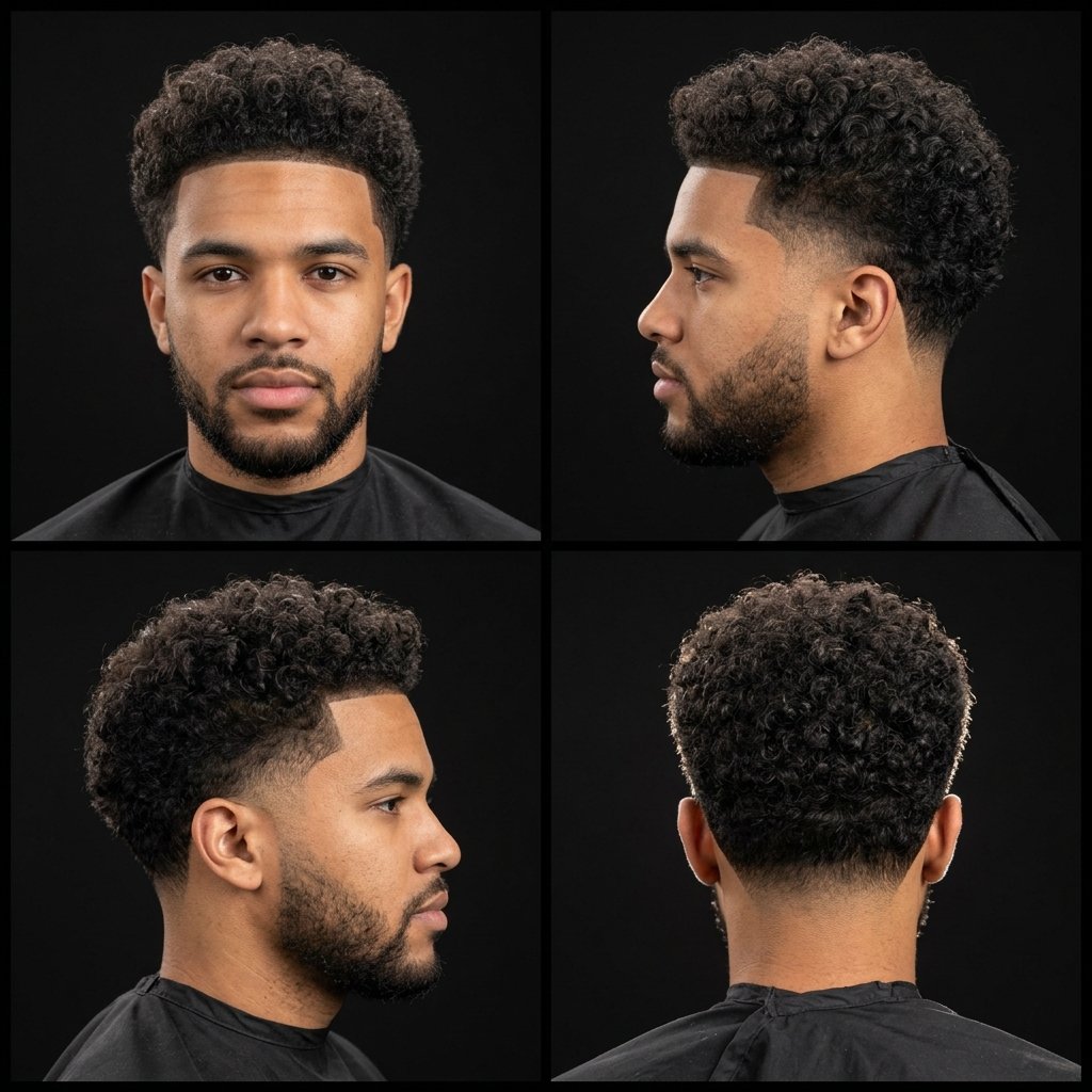 Mid Taper Fade Perm