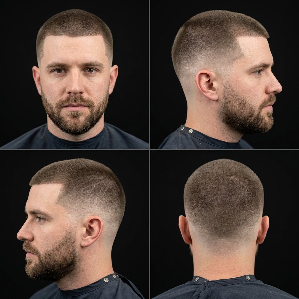 10 Guard Buzz Cut With Taper