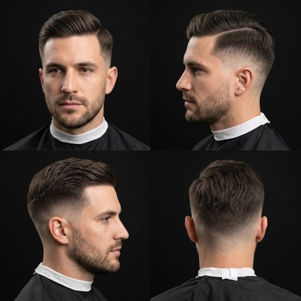 Fine Side Part Fade