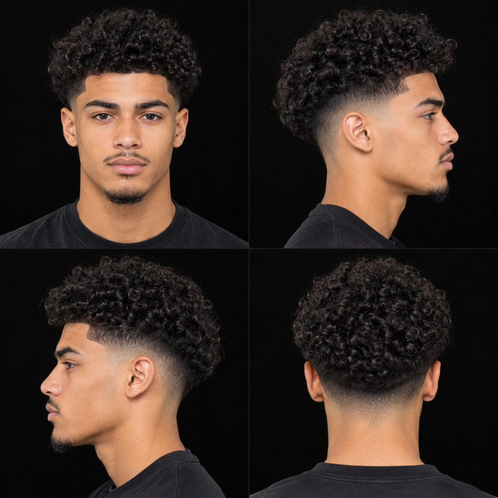Haircuts for 3A Curly Hair Men