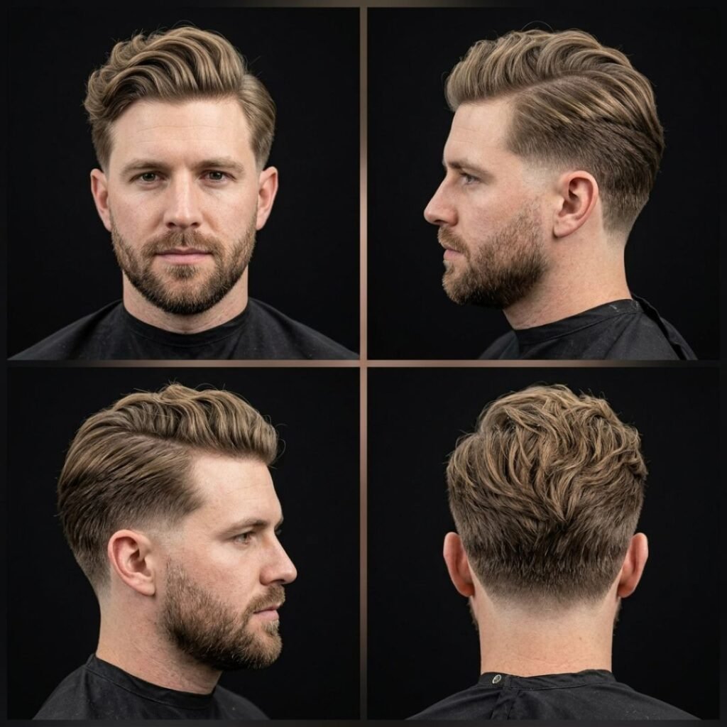 Long Flowing Side Part