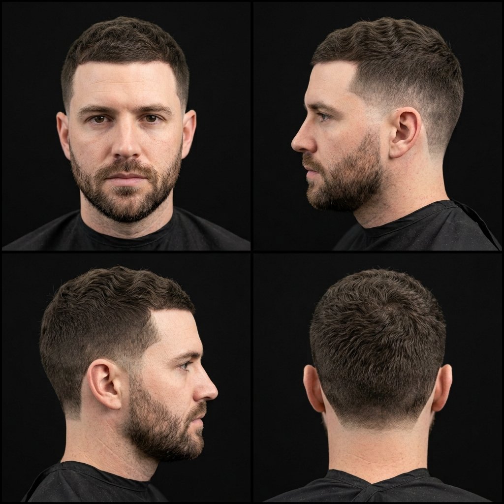 10 Guard Buzz Cut Wavy Hair