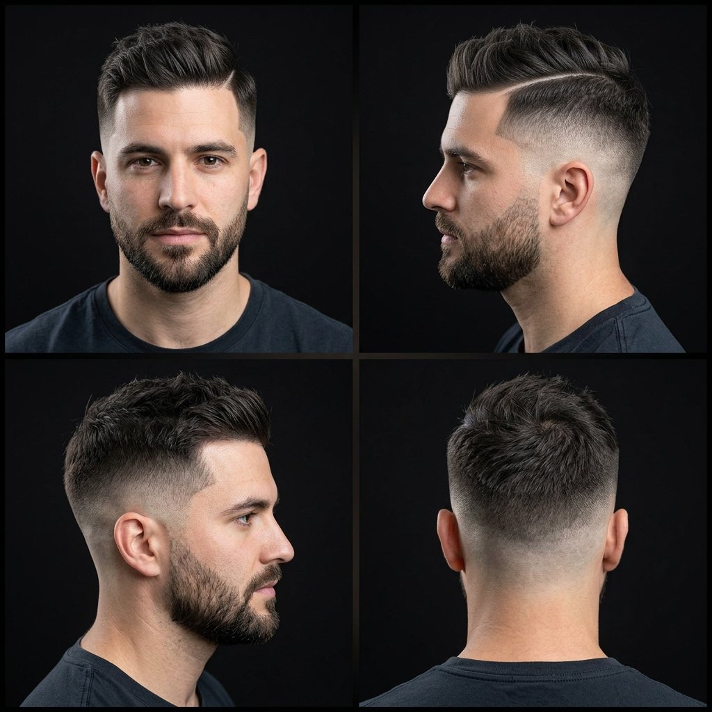 Edgy Hard Part Fade