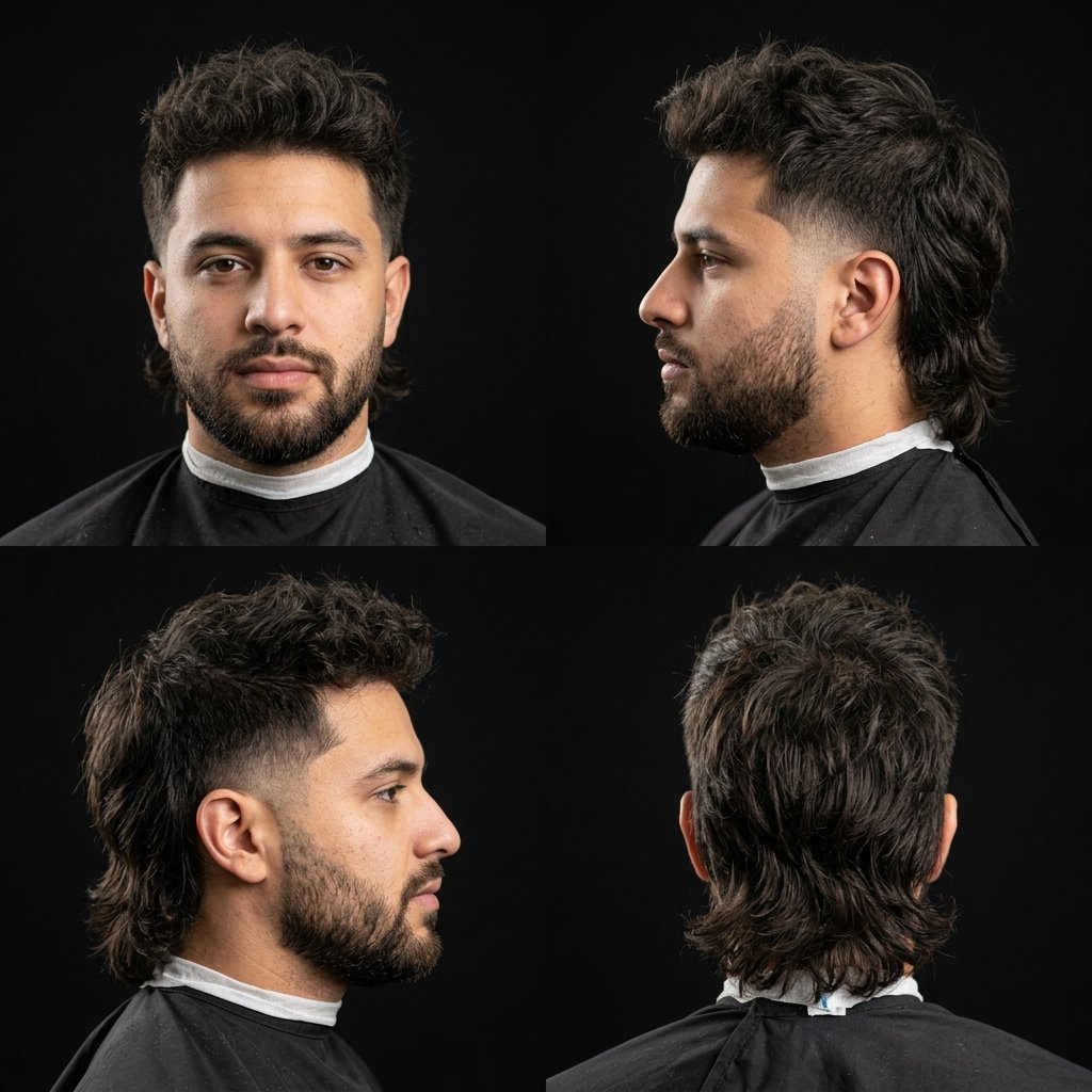 Low Taper Fade with Mullet