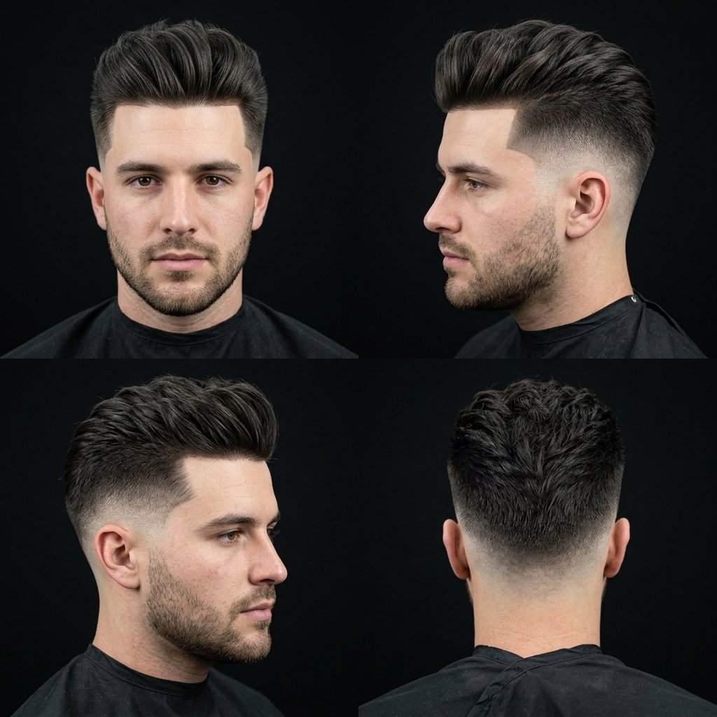 Thick Quiff Fade