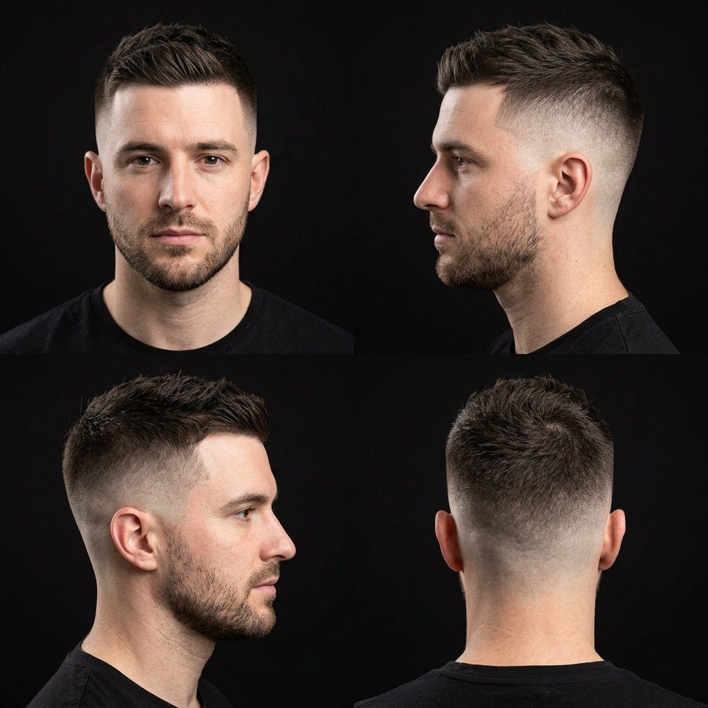 High Fade Crew Cut