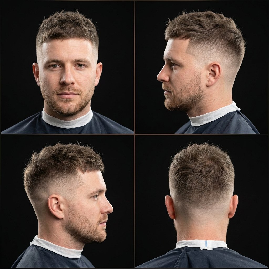 Messy, Short Crew Cut