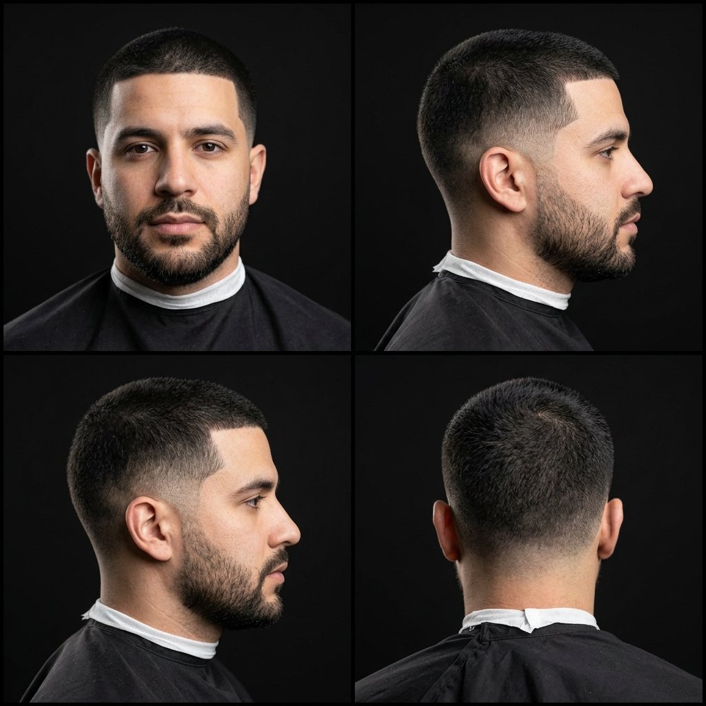 Mid Taper Fade Buzz Cut