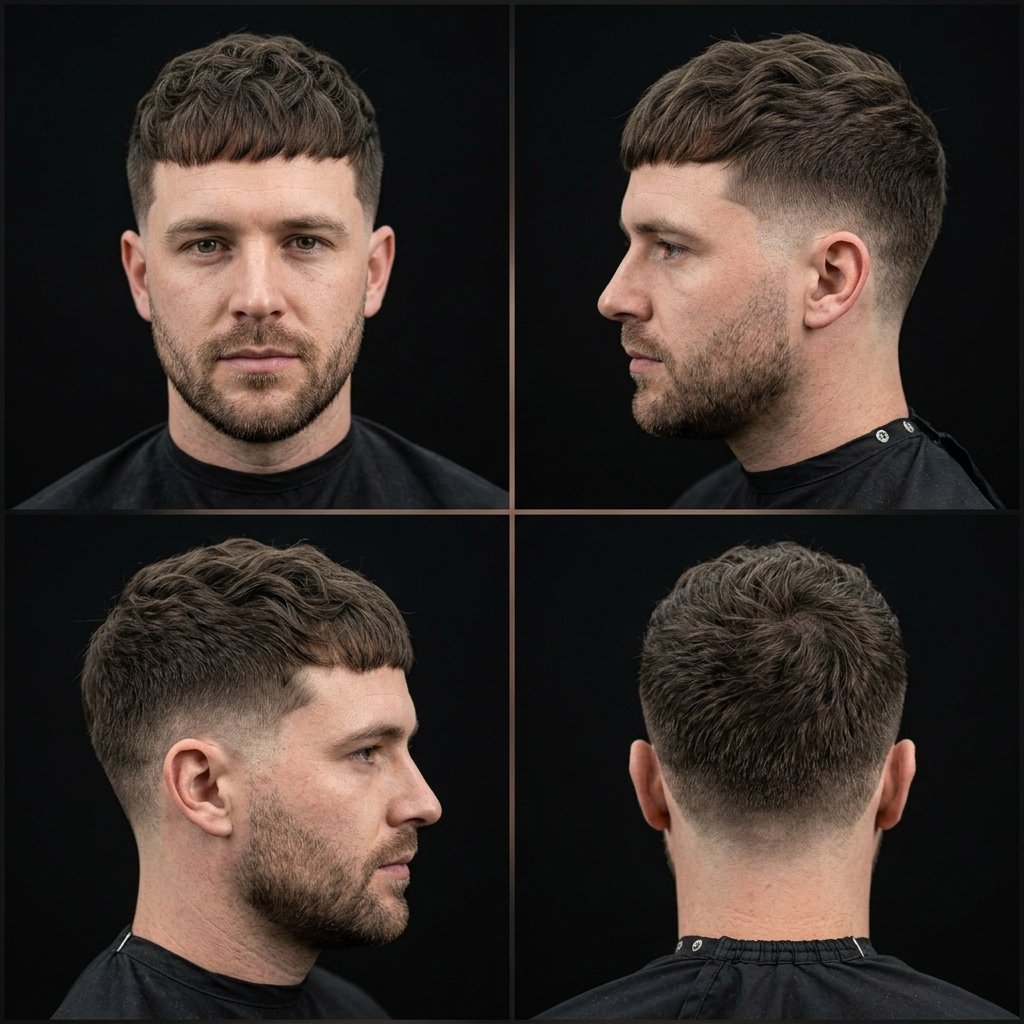 Cropped Wavy Crop with Low Taper