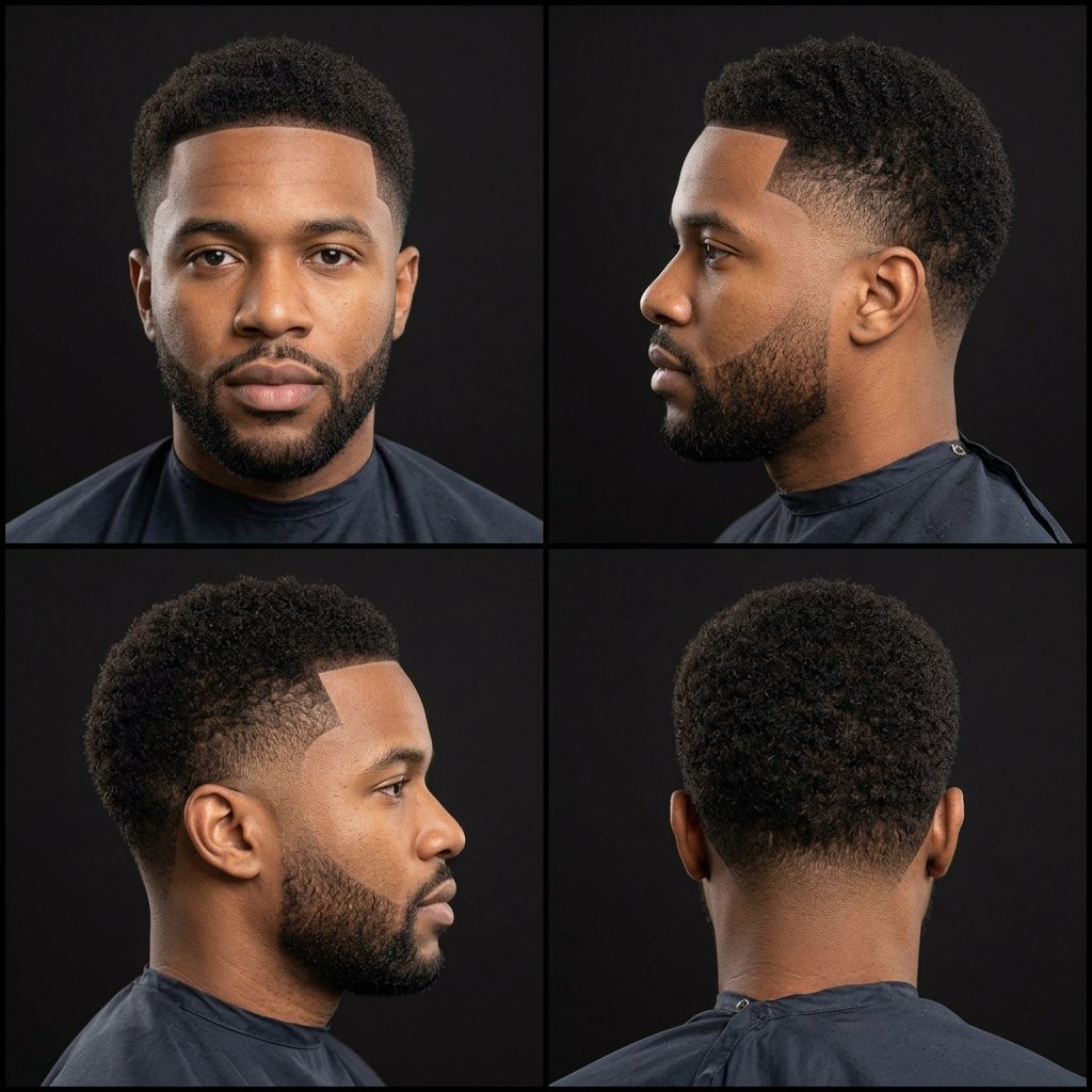 Mid Taper Fade Black Male