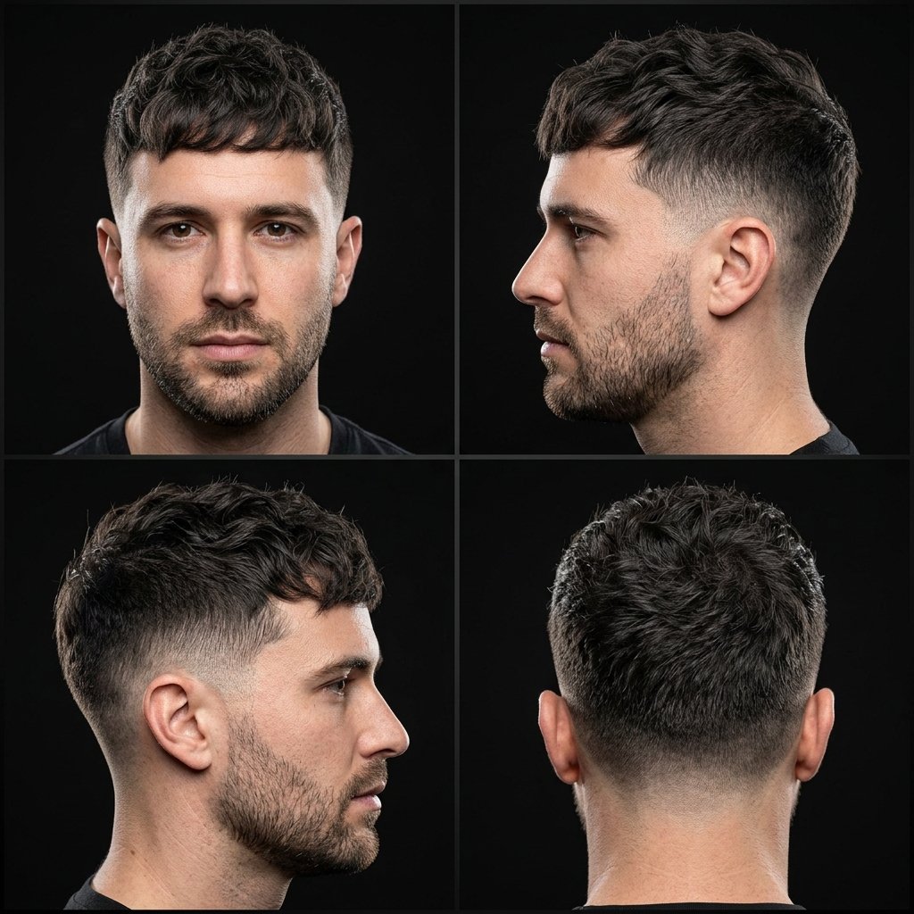 Cropped Wavy Crop with Low Taper