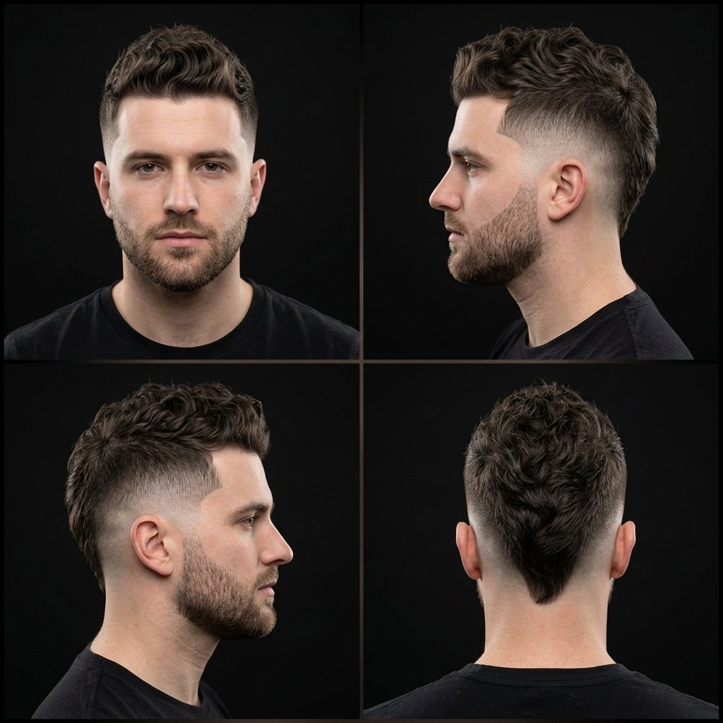 Mini Mohawk Wavy Fade
