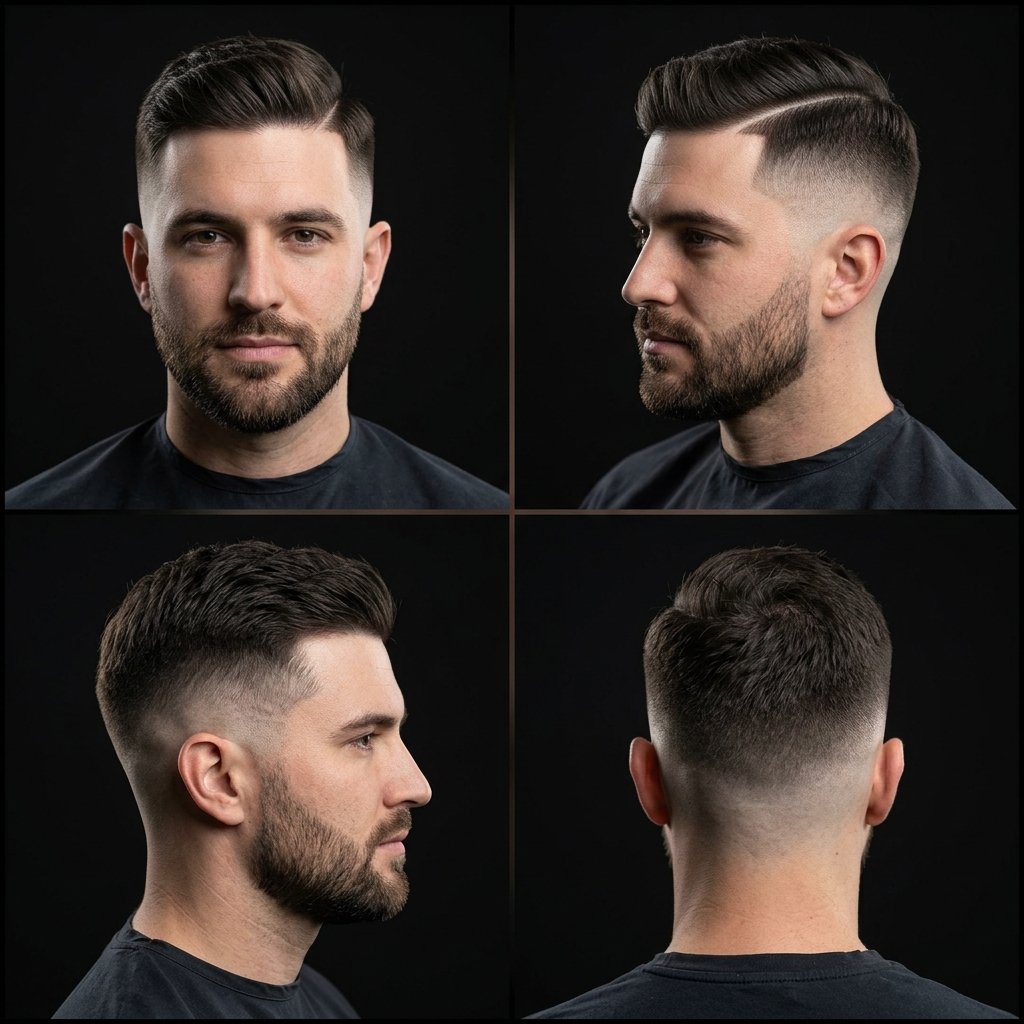 Hard Side Part with High Skin Fade