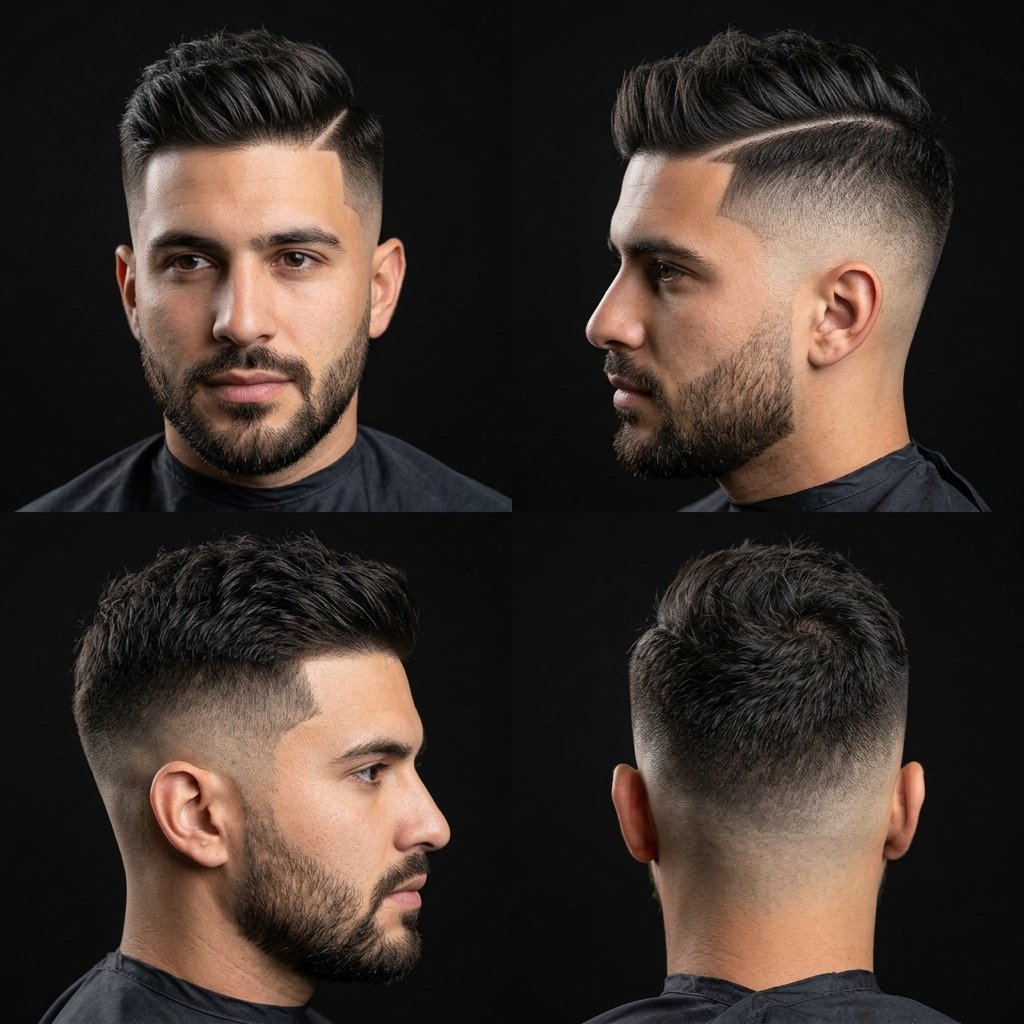 Edgy Part with High Fade