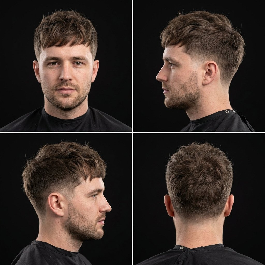 Classic Messy Texture Low Taper Fade