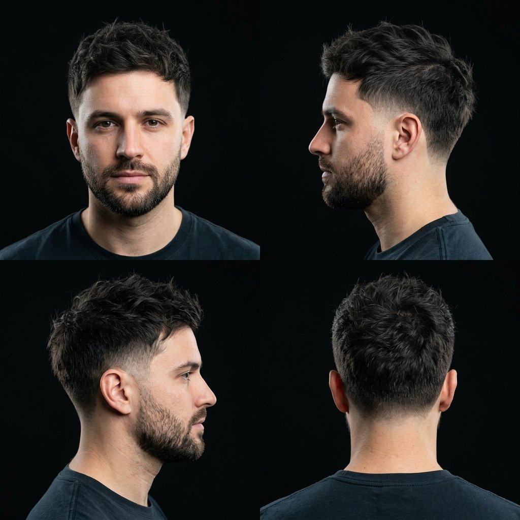 Classic Messy Texture Low Taper Fade