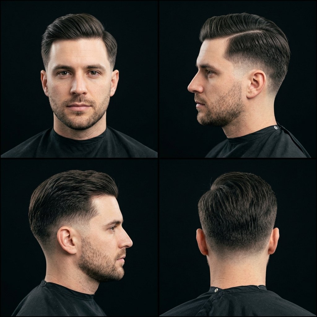 Gentleman's Side Part Taper Fade
