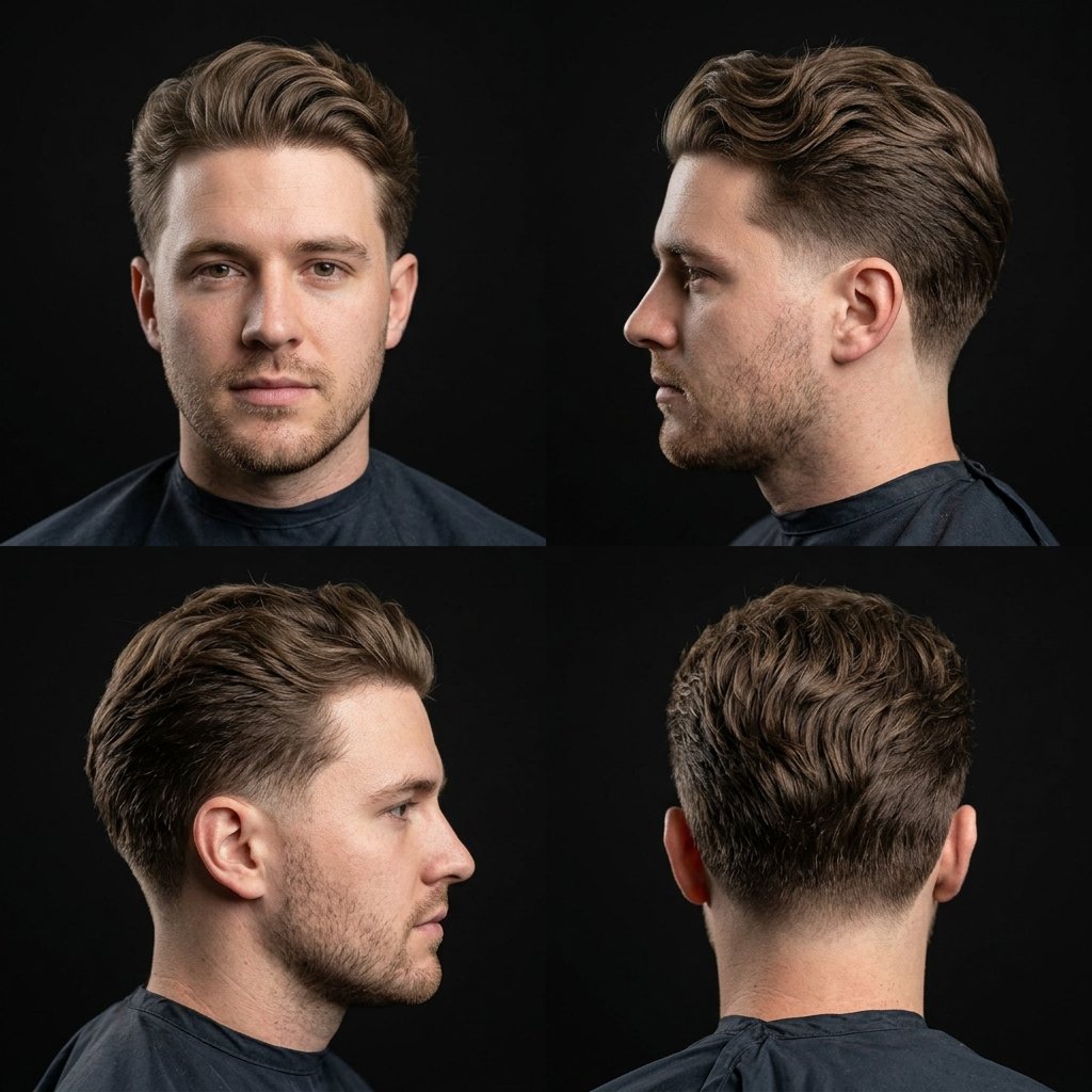 Brushed-Back Waves Low Taper