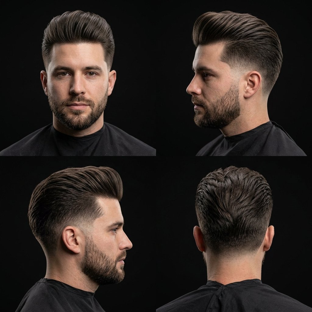 Long Taper Pompadour