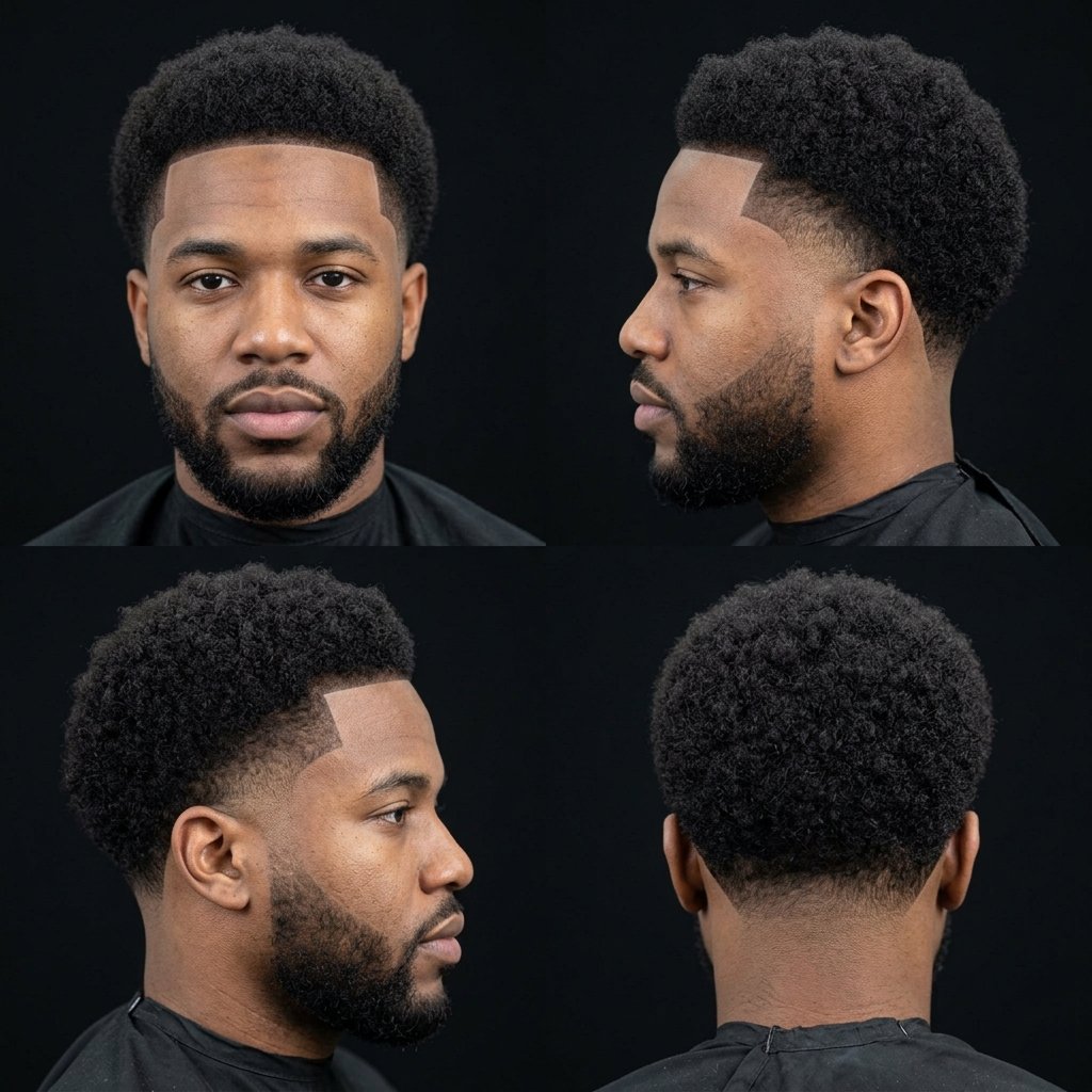 Mid Taper Fade Afro
