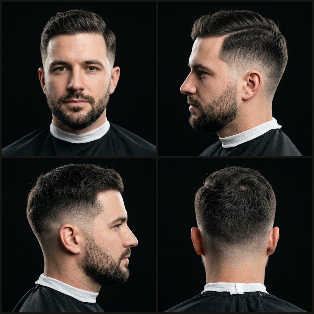Business Professional Side Part with Short Sides