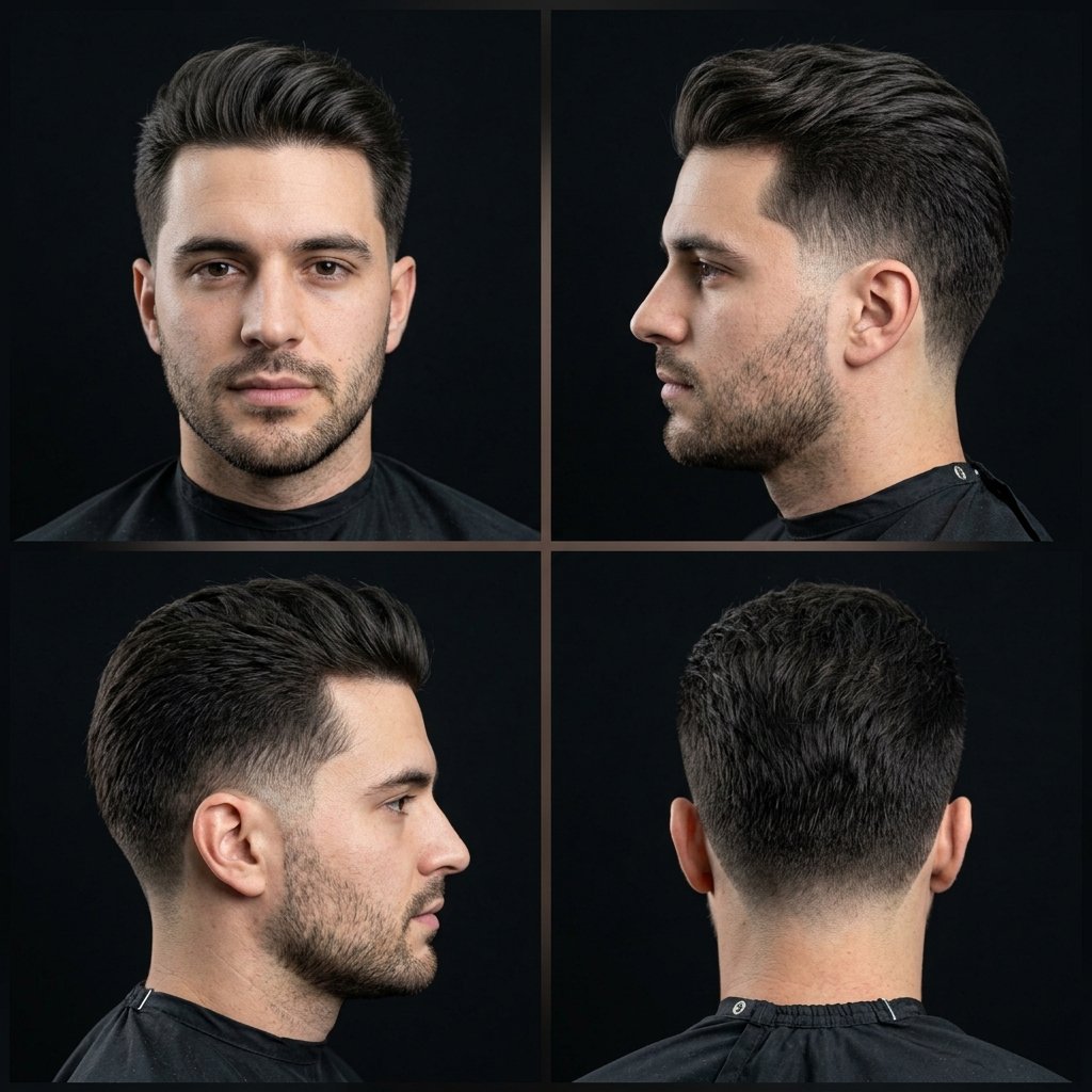 Mid classic taper haircut styles (Medium taper)