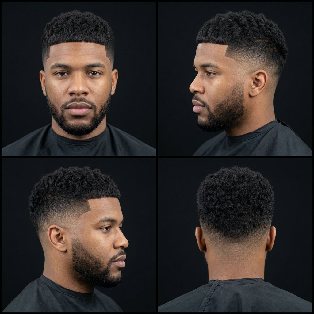 Crop Top Fade with Mid Taper