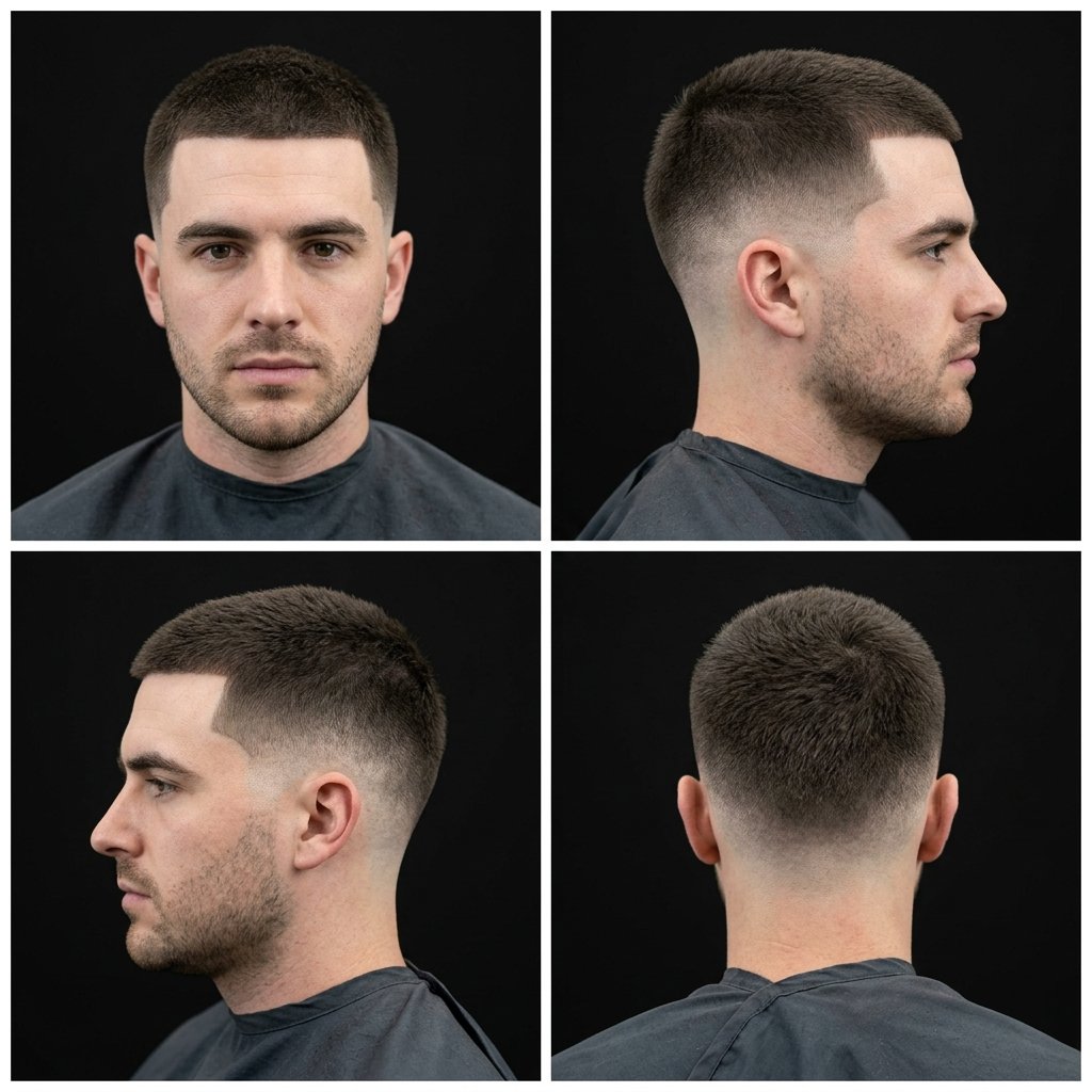 10 Guard Buzz Cut Low Taper