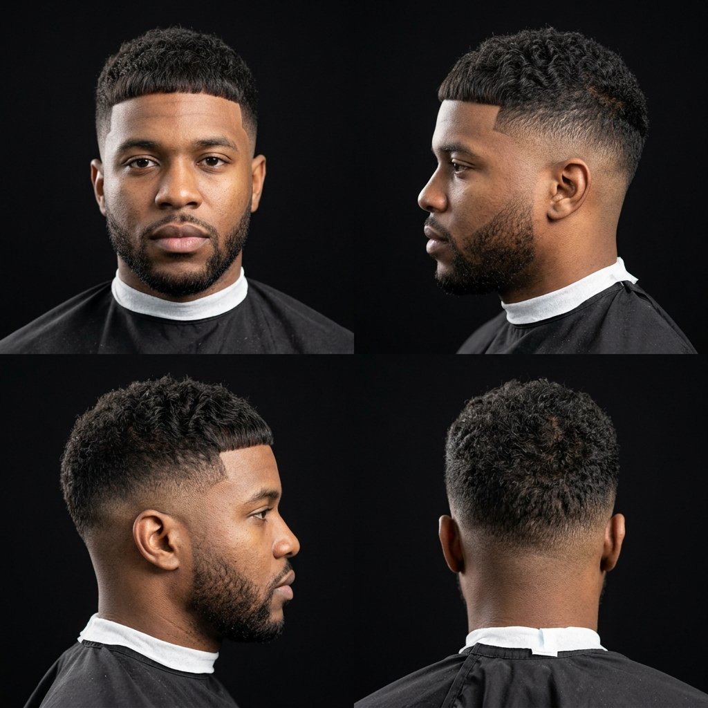 French Crop with Mid Taper Fade