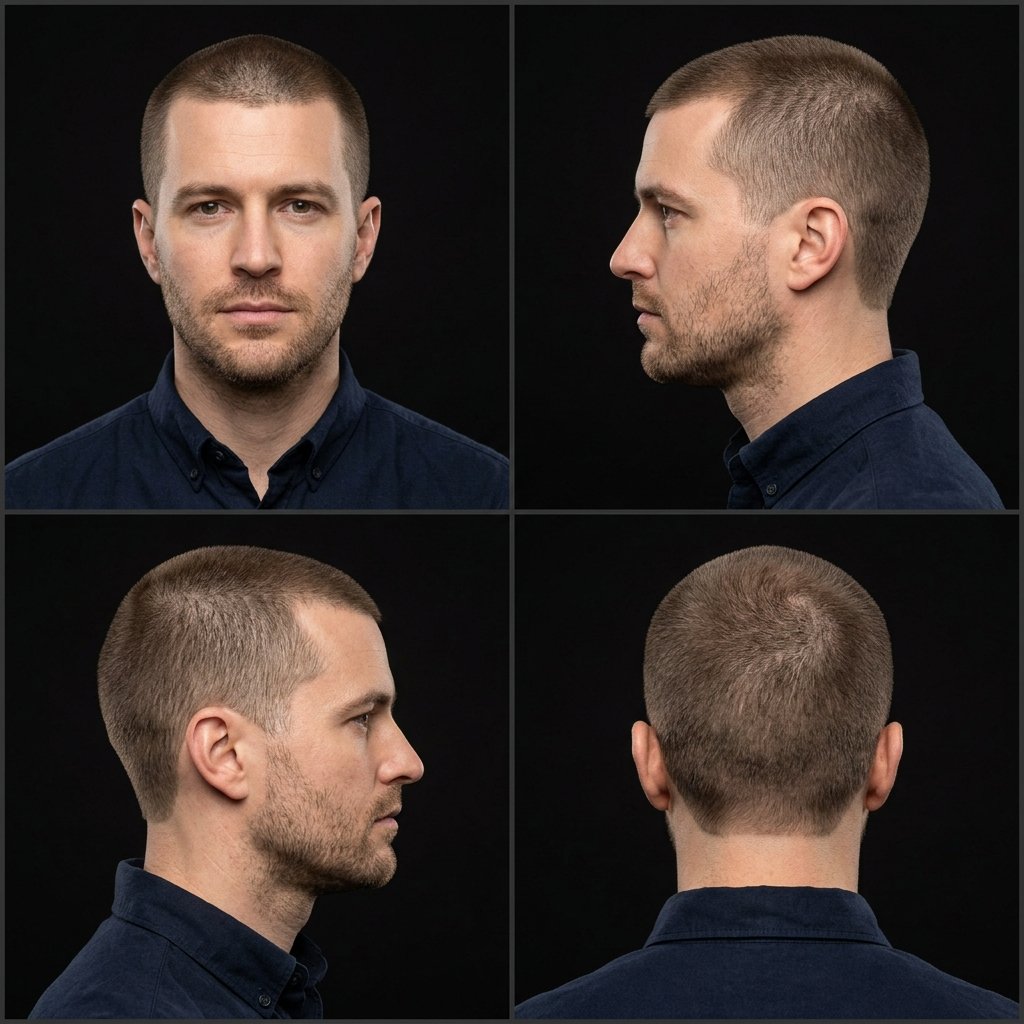 10 Guard Buzz Cut All Around