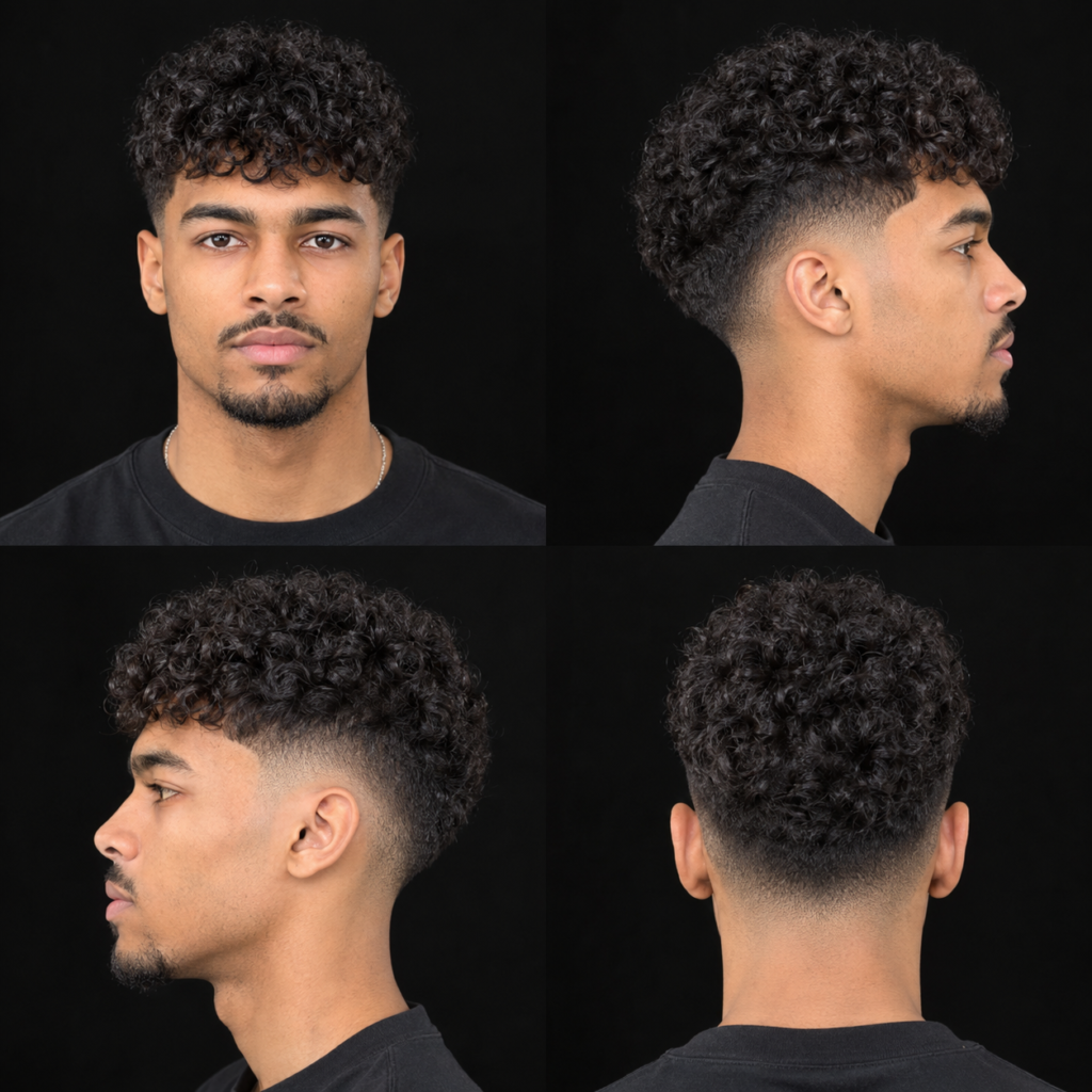 Textured Crop Haircuts for 3A Hair Men