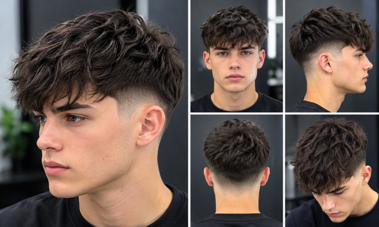 Low Taper Fade with Textured Fringe: Stylish Men’s Haircut 2026