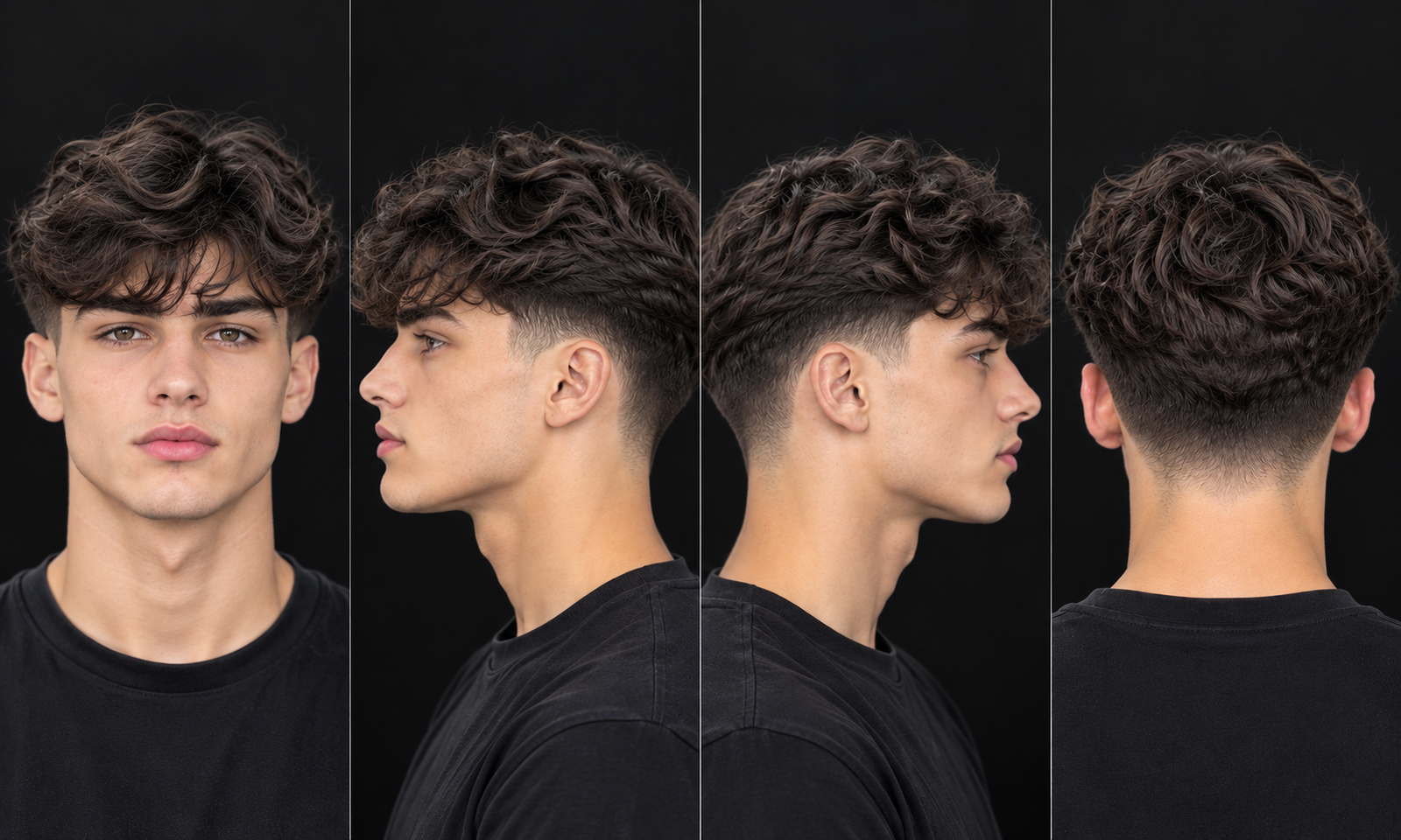 Low Taper Fade Wavy